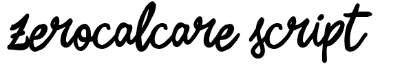Zerocalcare Script font preview